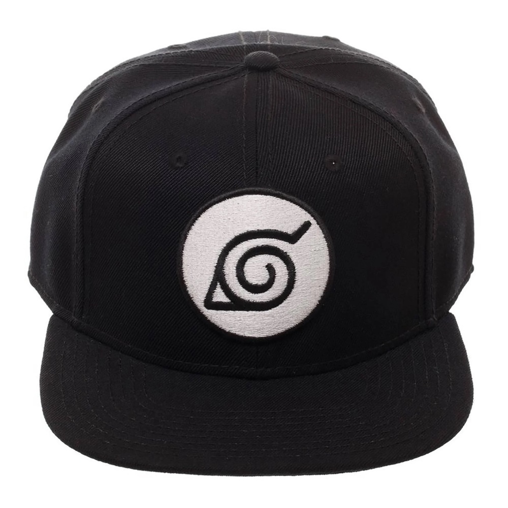 Naruto Shippuden SnapBack Hat Konoha Leaf Village Ninja Logo Embroidered Cap